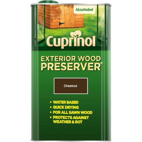Cuprinol (Chestnut) Cuprinol Exterior Wood Preserver 5L