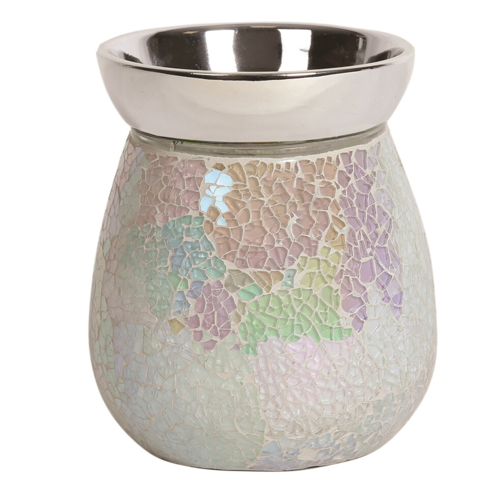 Aroma Mosaic Crackle Electric Wax Melt Tart Warmer Burner Ornament Pearl