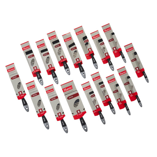 Harris Harris Smoothglide Paint Brush Soft Grip Handle Smooth Finish 16 Piece 1