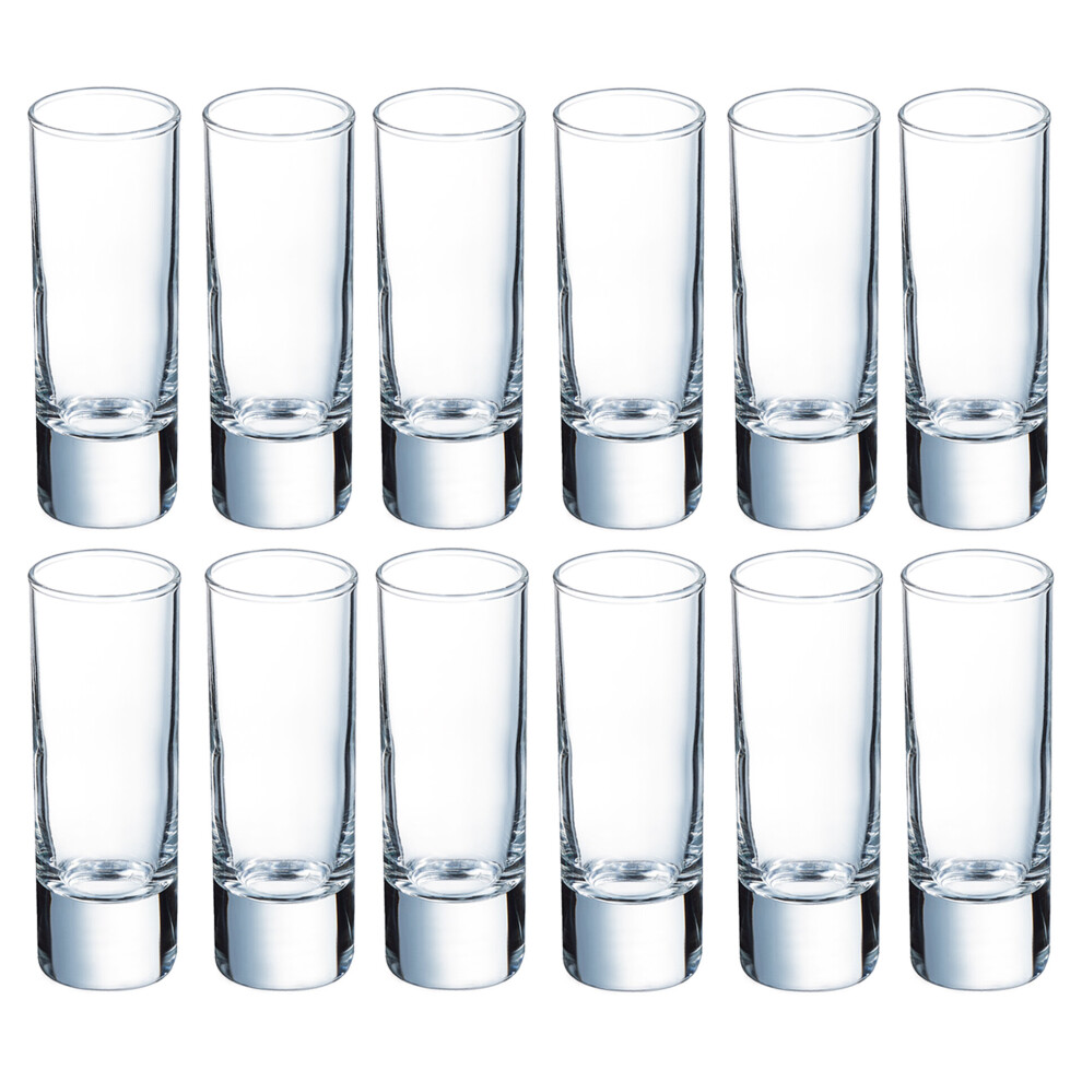 (12, 60ml Shot Glass) 6 Or 12 Luminarc Drinking Glasses Set Water Whisky