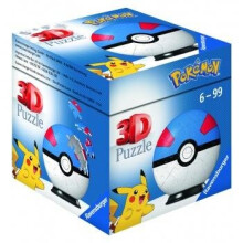Ravensburger 3D Puzzle-Ball Pokemon Pokeballs Superball 54 Pieces - Jigsaw Puzzle