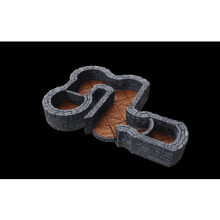 WizKids/NECA WarLock Tiles: Expansion Pack 1 In. Dungeon Angles & Curves - Board Game