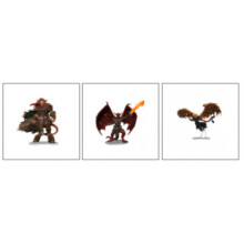 WizKids/NECA D&D Icons Of The Realms Miniatures: Archdevils Bael / Bel / And Zariel - Board Game