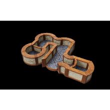 WizKids/NECA WarLock Tiles: Expansion Pack 1 In. Town & Village Angles & Curves