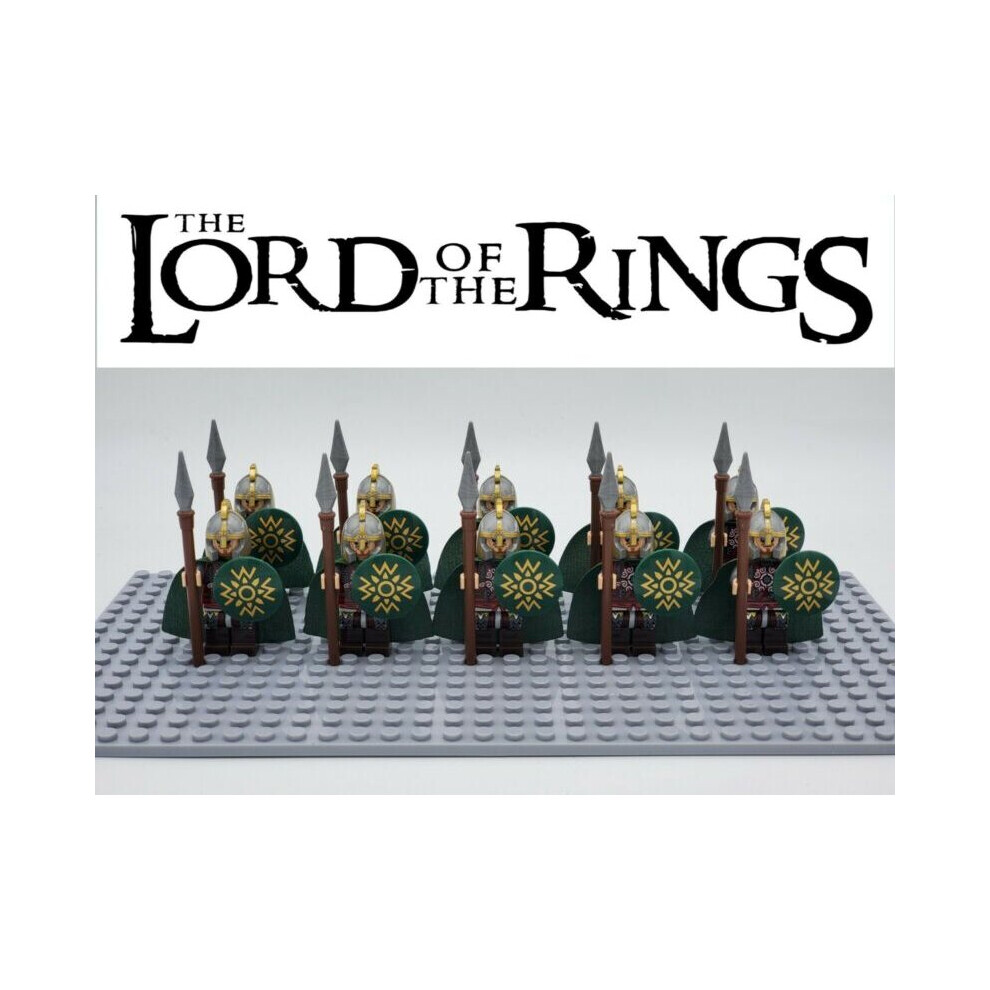 Lego Compatible Minifigures (Rohan Spear) Lord Of The Rings Dewarf Gondor Rohan Minifigures