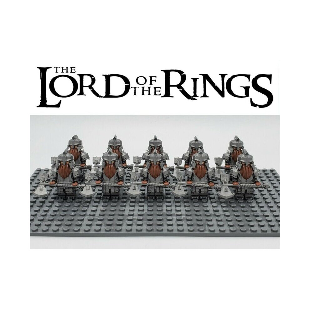 Lego Compatible Minifigures (Dewarf Heavy Axe) Lord Of The Rings Dewarf Gondor Rohan Minifigures