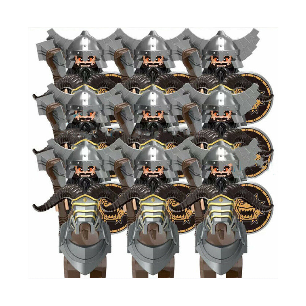 (Azog Horned Sheep Rider) Lord of the Rings Dewarf Gondor Rohan Minifigures