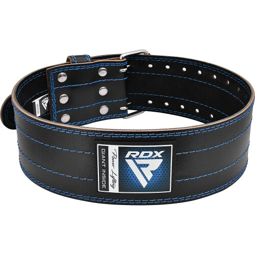 (Blue, Large) RDX Weight Lifting Belt Powerlifting, 6mm 2