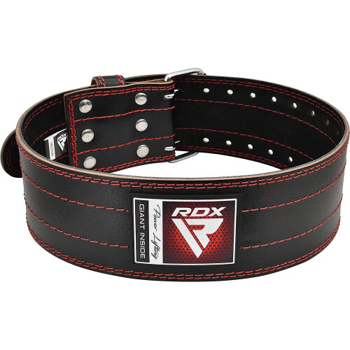 (Red, Medium) RDX Weight Lifting Belt Powerlifting, 6mm 1