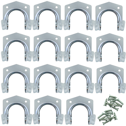 SOL 15pk Tool Hooks & Screws | Coat Garage Garden Tool Utility Hooks 1