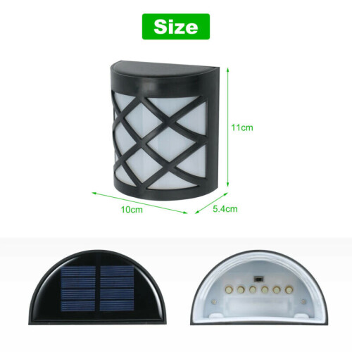 1X 24LED Solar PowerSecurity Light modo de controlo Luz de parede Jardim exterior 1