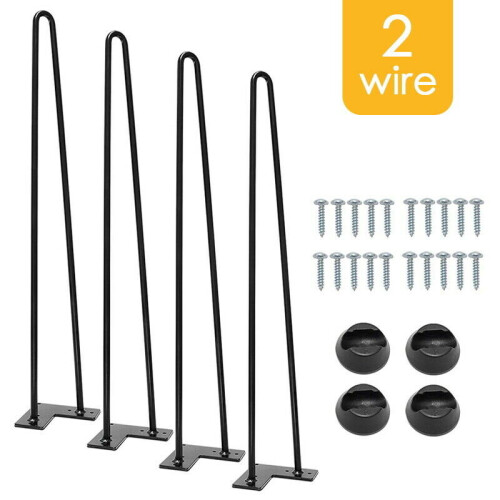 (4) Hairpin Table Legs Hair Pin Legs Set