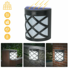 1X 24LED Solar PowerSecurity Light modo de controlo Luz de parede Jardim exterior
