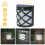 1X 24LED Solar PowerSecurity Light modo de controlo Luz de parede Jardim exterior 1
