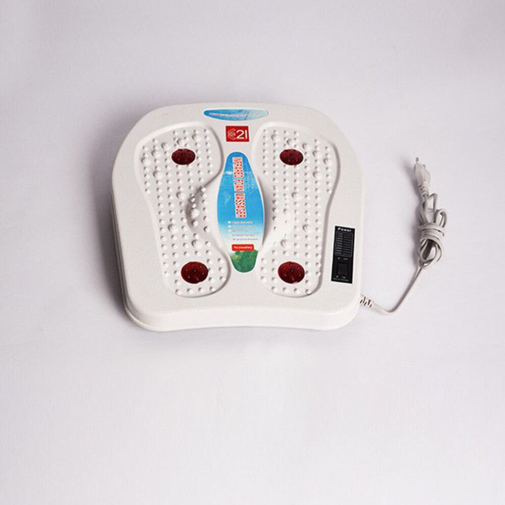 Electric Foot Massager with Infrared Heat, Adjustable Vibration & Magnetic Therapy for Circulation and Fatigue Relief