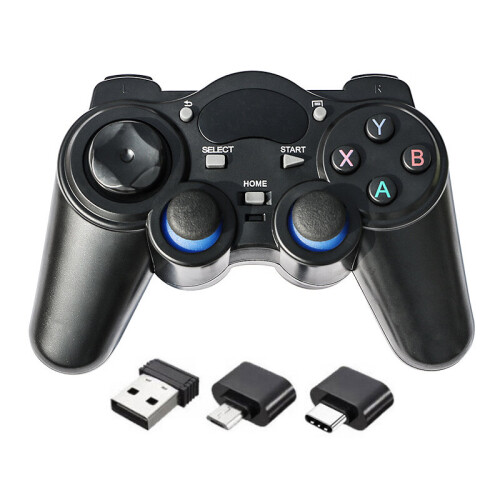 USB Wireless Gaming Controller Gamepad for PC(Windows XP/7/8/10)& PS3 & Android 2