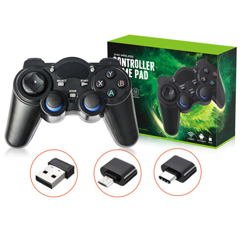 USB Wireless Gaming Controller Gamepad for PC(Windows XP/7/8/10)& PS3 & Android 1