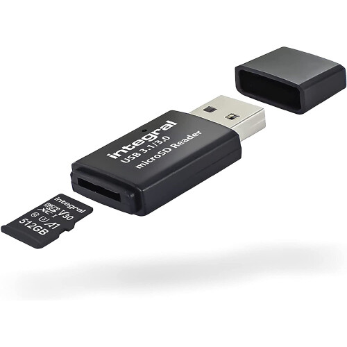 Integral Micro SD Card Reader, USB 3.1 USB 3.0, for micro SD, microSDHC, microSDXC Memory Cards, USB3.0 Memory Card Adapter