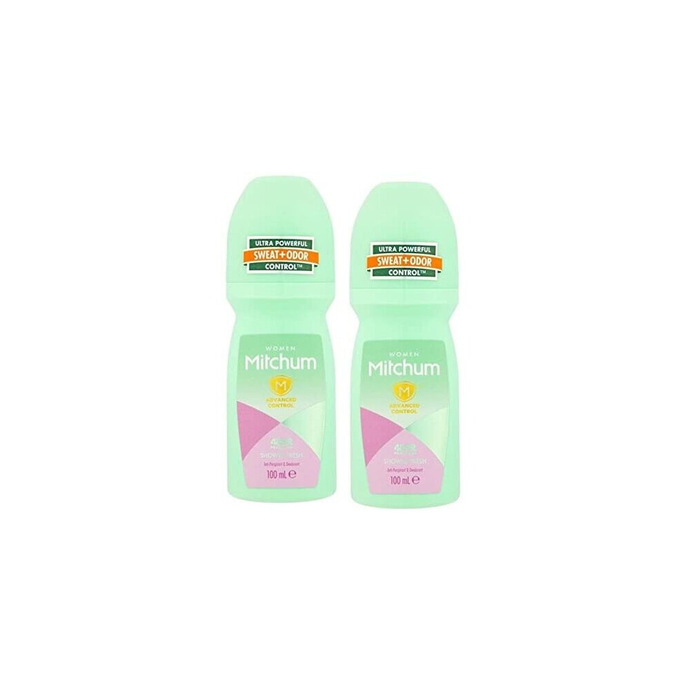 Mitchum Roll-On Antiperspirant Deodorant Shower Fresh 100ml - Pack of 2