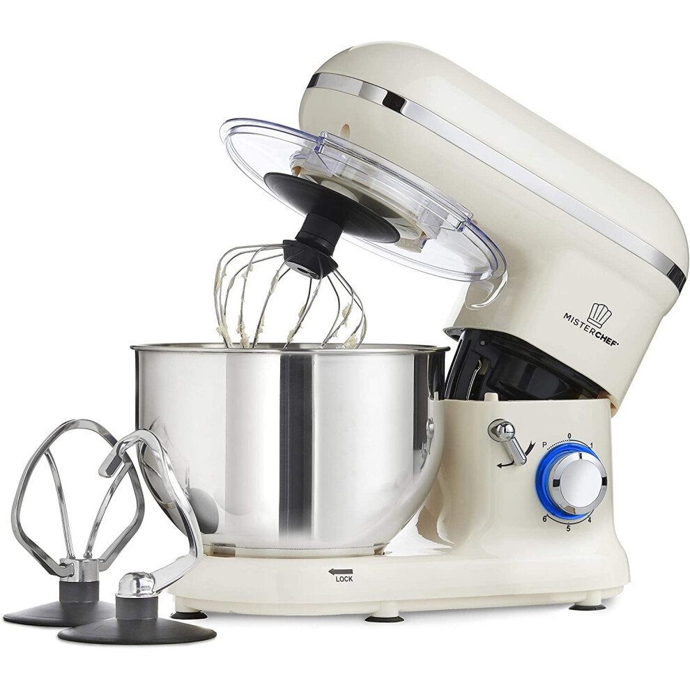 MisterChefÂ® PRO Food Stand Mixer, CREAM, 1600W