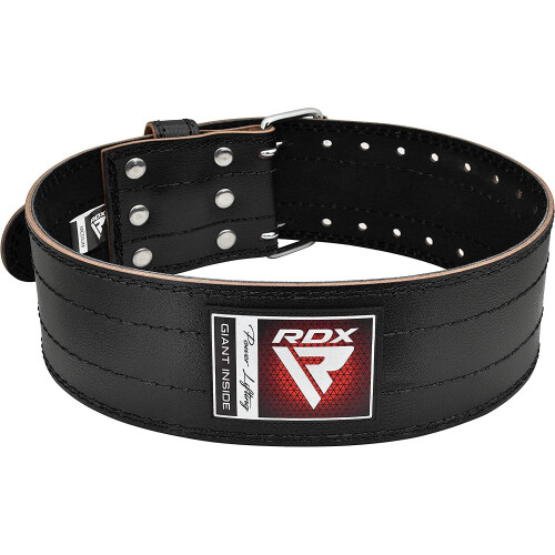 (Black, Medium) RDX Weight Lifting Belt Powerlifting, 6mm 2