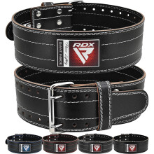 (Black, Large) RDX Weight Lifting Belt Powerlifting, 6mm