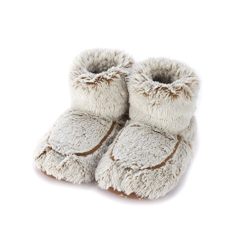 Warmies Marshmallow Beige Boots Fully Microwaveable Warmth Heatable Cozy Soft
