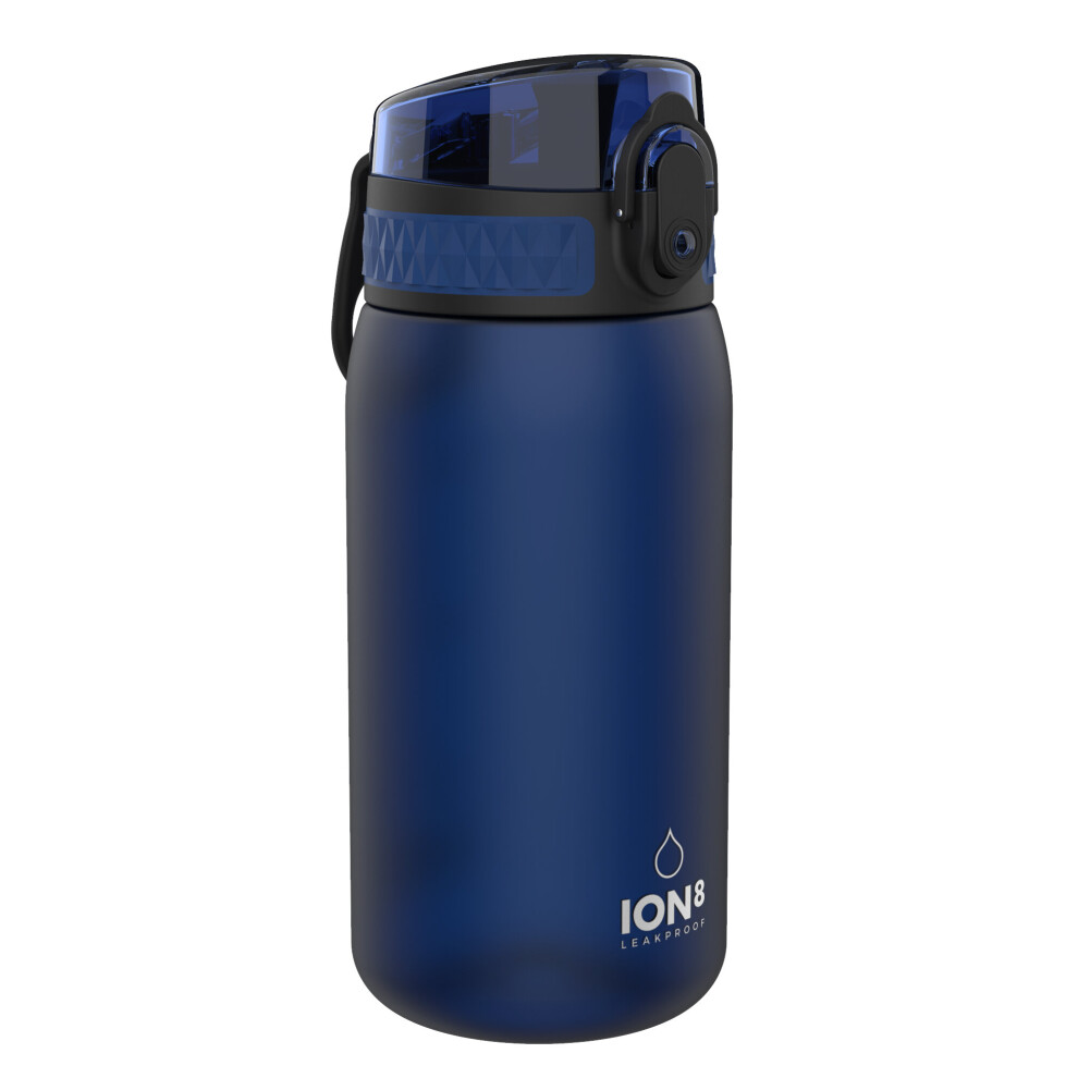 (Navy) Ion8 Leak Proof Kids' Water Bottle, BPA Free, 350ml