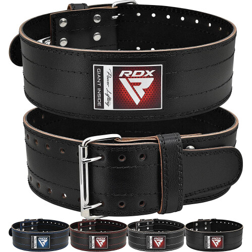 (Black, Small) RDX Weight Lifting Belt Powerlifting, 6mm
