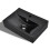 VidaXL vidaXL Ceramic Bathroom Sink Basin Faucet/Overflow Hole Black Rectangular Bath 1