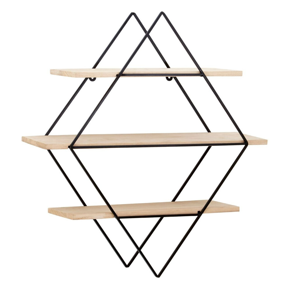 Premier Housewares Brixton 3 Tier Rhombus Shelve Light