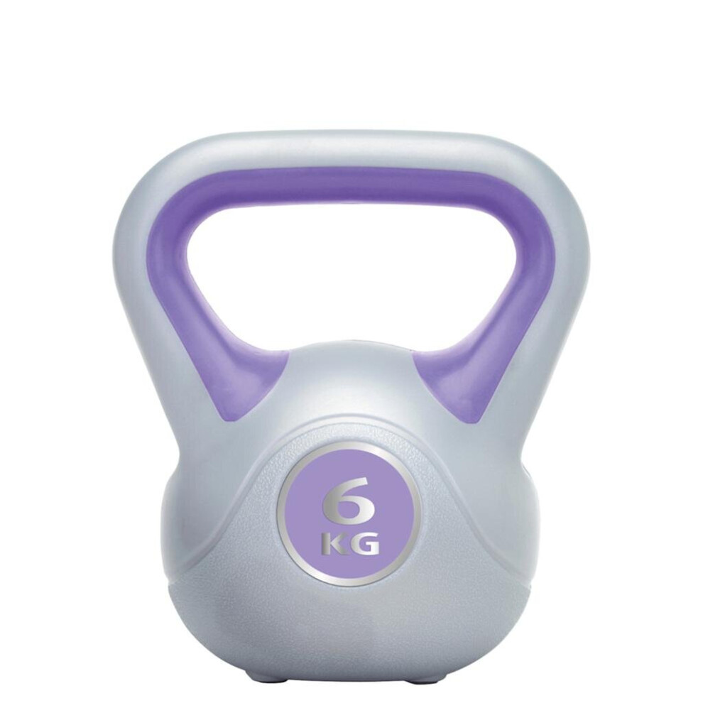 Urban Fitness Vinyl Kettlebell - 6kg - Purple