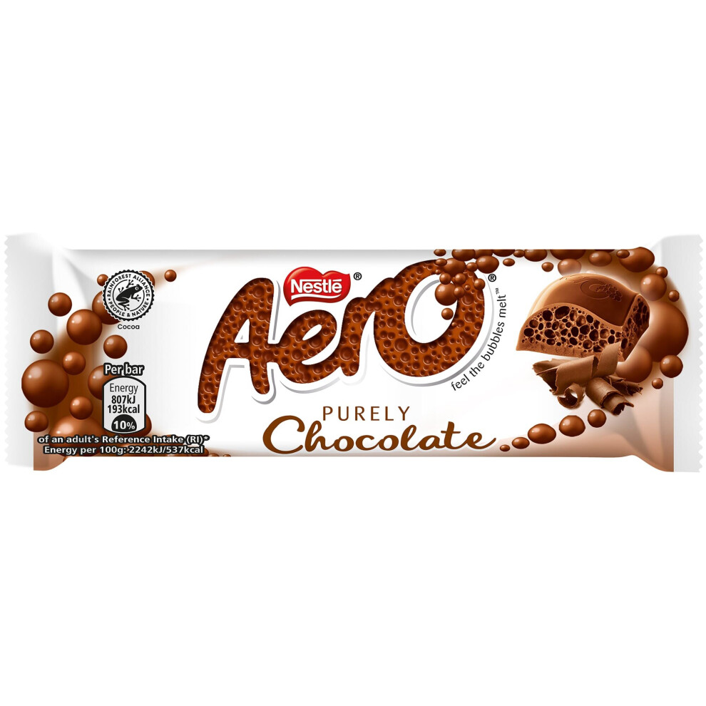 Nestle Aero Bubbly Milk Chocolate Bar - 24X36g