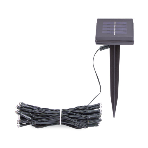 (Multi-Coloured) GardenKraft 50 Outdoor LED String Lights - 2 Pack