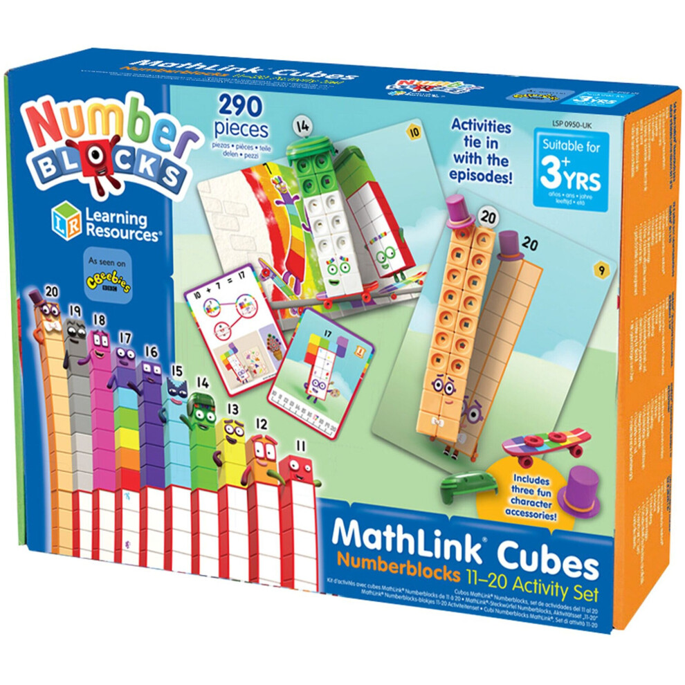 Mathlink Cubes Numberblocks 11-20 Activity Set