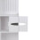 Living And Home Modern Bathroom Corner Cabinet Floor Standing Storage Tall Cupboard White 4
