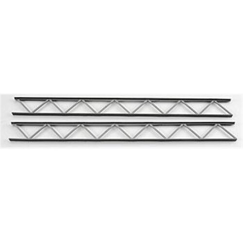 Plastruct PLS90408 1 in. Open Web Truss ABS Plastic Strip, Dark Gray - Count 2