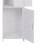 Living And Home Modern Bathroom Corner Cabinet Floor Standing Storage Tall Cupboard White 5