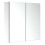 Homcom HOMCOM Bathroom Cabinet W/ Double Door Wall Mounted Mirror 1