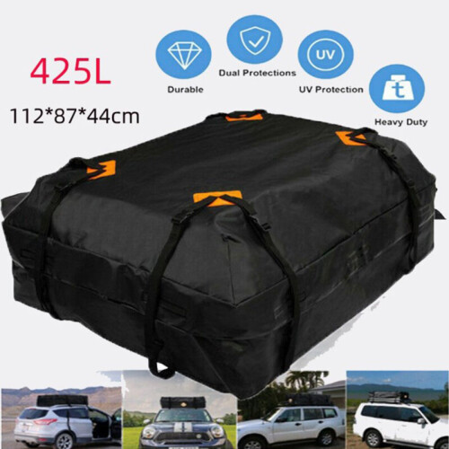 Waterproof Car Roof Bag Storage Bag Rack Cargo Carrier For SUV Rack