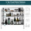 Homcom HOMCOM Bathroom Cabinet W/ Double Door Wall Mounted Mirror 7