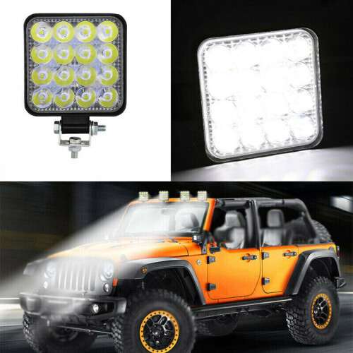 Ranpo 4PCS 16LEDs Car Work Light Floodlight DC10-30V 48W Car LED Light