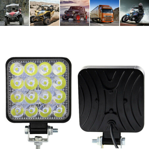 Ranpo 4PCS 16LEDs Car Work Light Floodlight DC10-30V 48W Car LED Light 2