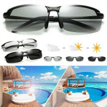 Photochromic Polarised Sunglasses Polarized Driving Eyewear Retro