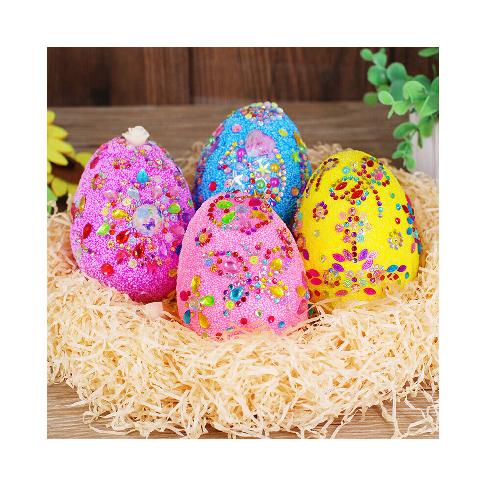 4PCS DIY Decoration Children's Egg Easter Ball Egg Handmade Toy Egg Belt Material Package