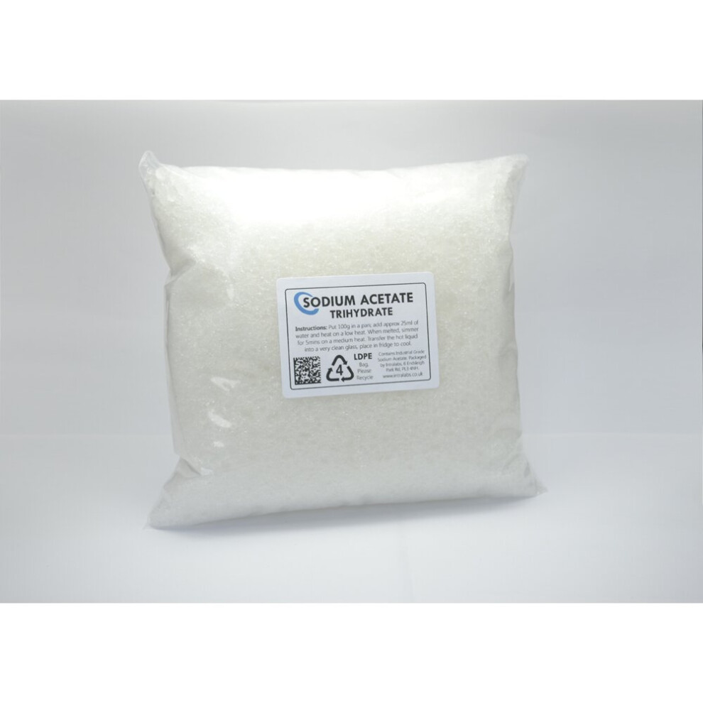 1kg Sodium Acetate Trihydrate - 99+% grade. HOT ICE