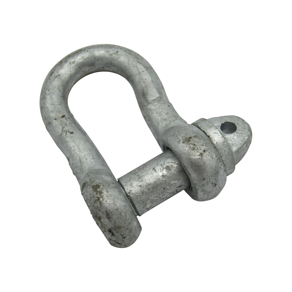 Small Dee Shackle With Screw Pin 4.5 Ton Galvanised - Lifting Towing 600988499195