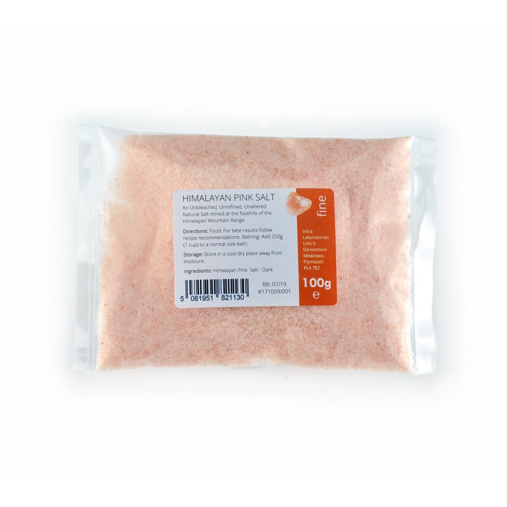 Intralabs Himalayan Pink Salt - Pure & Naturally Organic Food Grade Fine 100G
