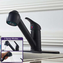 Belingdon Single Lever Kitchen Pull-out Mixer Tap Matte Black