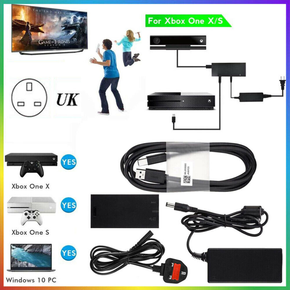 For Xbox One S / X & Windows PC For Kinect 2.0 Sensor USB 3.0 Adapter